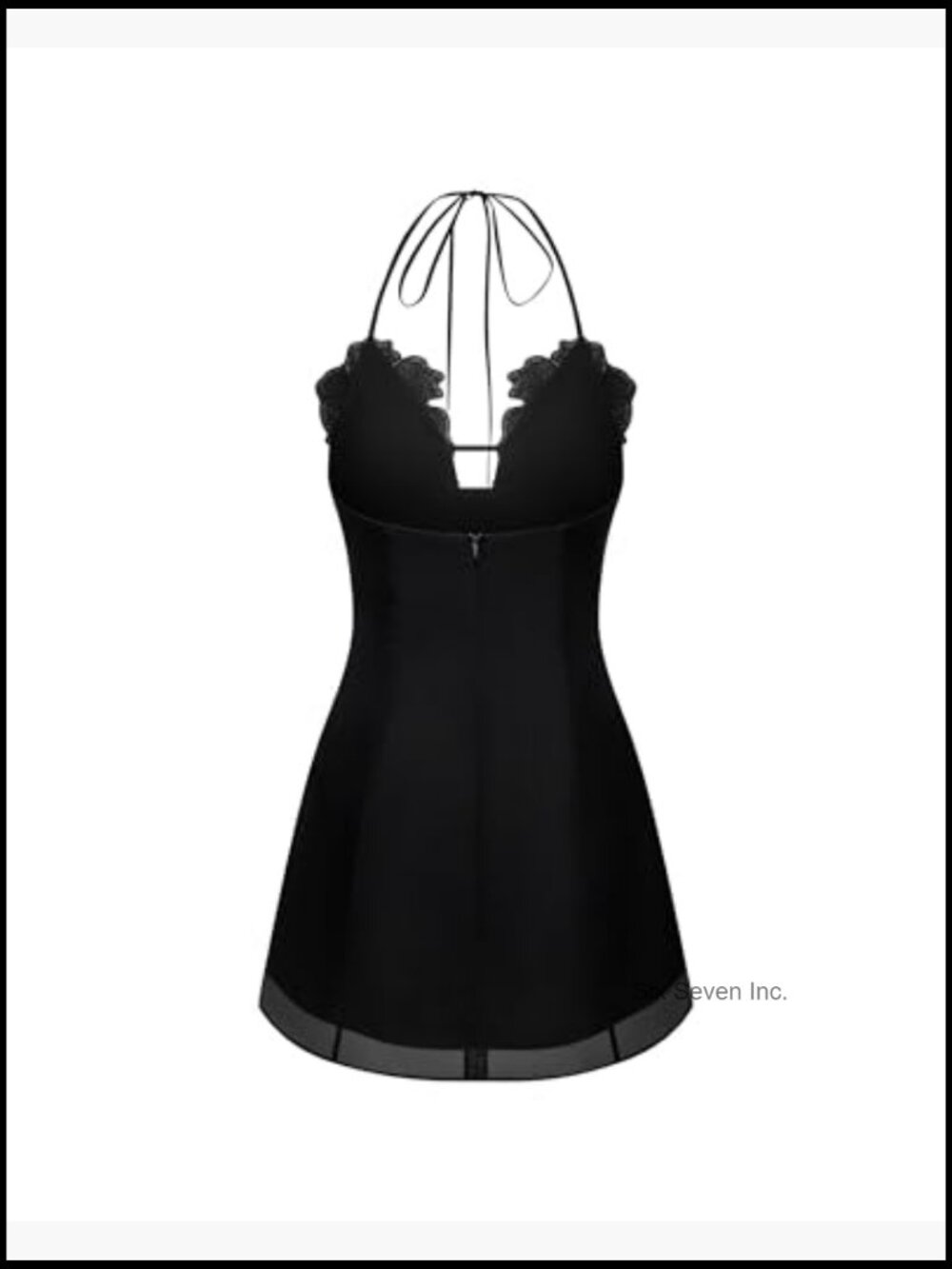 Women's Flower Embroidered Mini Dress, Polyester, Hand Wash Only - Picture 5 of 6